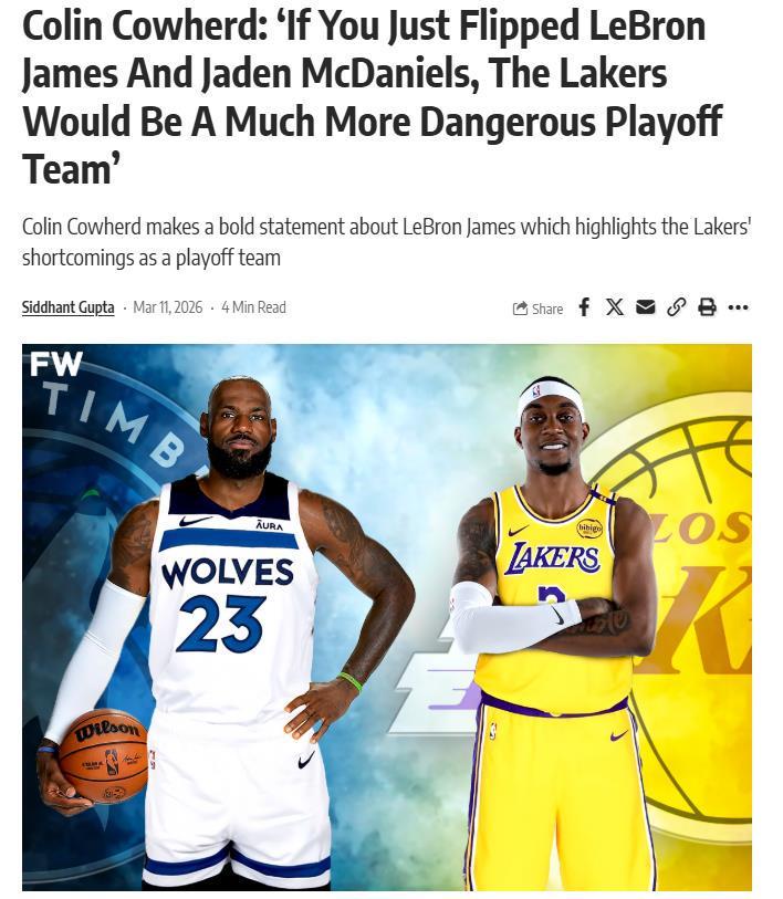 开云体育入口-詹姆斯地位堪忧，东契奇婚变实锤，美媒称情绪失控是他的巨大缺陷